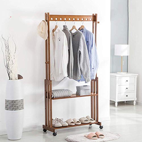 Pendaison tige pour petits espaces avec double organisateur de rangement