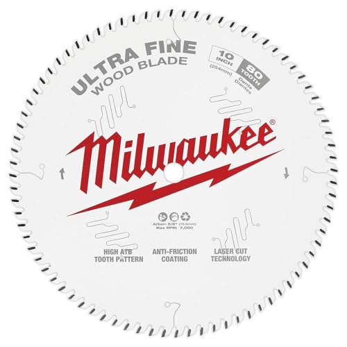 Lame scie Milwaukee 25,4 cm 80T ultra fine pour outillage stationnaire bois
