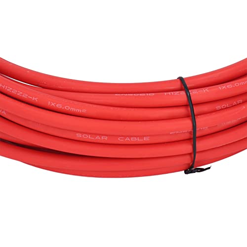 6 Cabo Fotovoltaico Quadrado Cabo Solar Fotovoltaico Isolamento de Camada Dupla Fio de Cobre Estanha