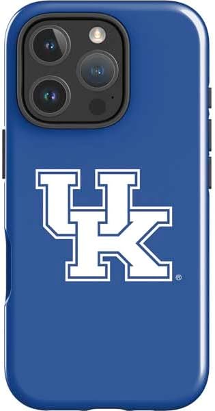 Skinit Impact Phone Case Compatible with iPhone 16 Pro Max - Officially Licensed University of Kentucky UK on Blue Design