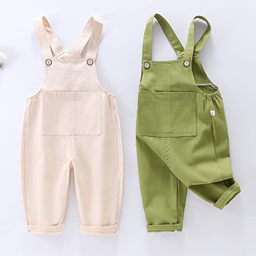 Infant Girls Suspenders Green Solid Color Suspenders Children's Pants Long Pants Summer Clothes Girls Outfits Size 64