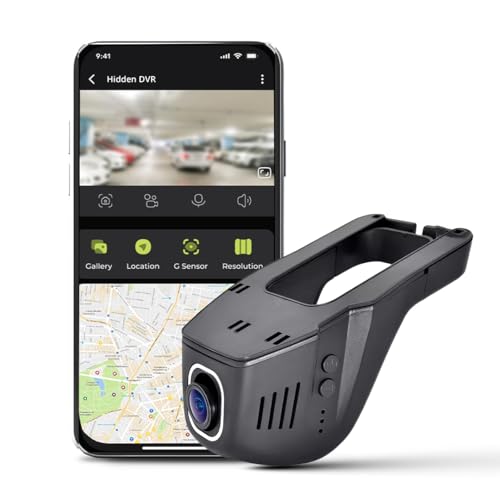 Image of PRONOD Hidden Dashcam for Car | 2K Front + 1K Rear Camera | WiFi Dash Camera with App Control | Night Vision | 24H Parking Monitor | G-Sensor | Loop Recording | Free 128GB | 12 Months Warranty