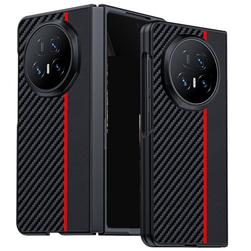 ZHAYLA Honor Magic V5�p���U�[�P�[�X�A�J�[�{���t�@�C�o�[ �e�N�X�`���[ �v���~�A���t�F�C�N���U�[�X�����t�H���P�[�X ���ɋ����ی�J�o�[ Honor Magic V5�p�A���b�h