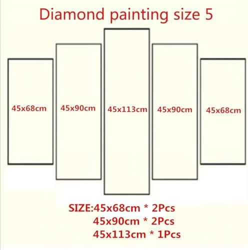 Peinture diamant grand format sans pli kit complet roses 5D - 6
