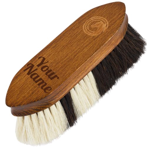 Cepillo para caballos de madera ideal para el cuidado suave tras el entrenamiento