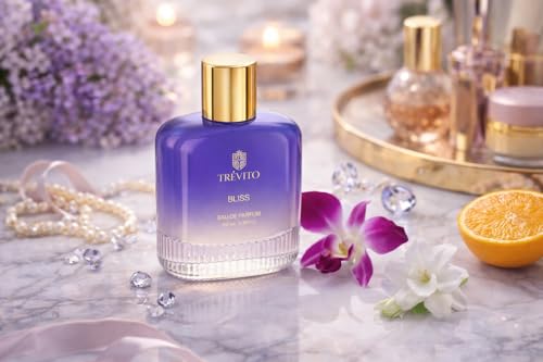 Image of TREVITO Bliss Luxury Perfume for Women 100ml | Premium Long Lasting Eau de Parfum | Ambery Fougere Fragrance | Skin Friendly Scent I Perfect for Office, Gym & Daily Wear