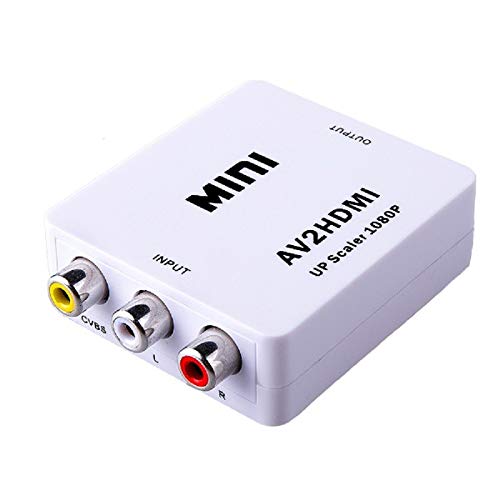 Convertisseur Cvbs vers HDMI Full HD 1080p - Boîtier de mise à l'échelle vidéo pour TV