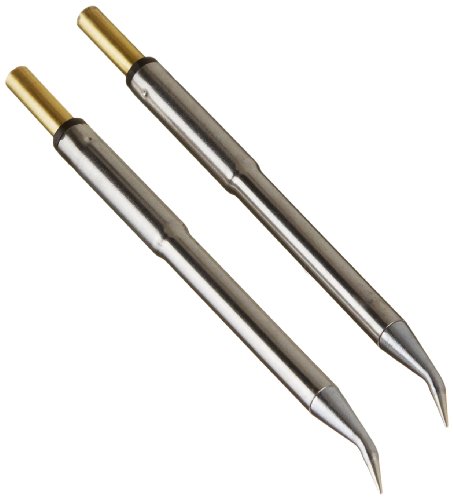 Metcal PTTC-701B PTTC Series Tweezer Cartridge for Most Standard Applications, Conical Bent 30 Degree, 412 Degree C Maximum Tip Temperature, 0.4mm Tip Size, 14.3mm Tip Length