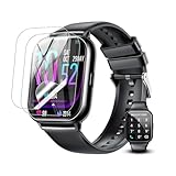 Aiaema スマートウォッチ フィルム 1.85インチ大画面【YCJDP 2024新登場強化モデル】Aiaema Smart Watch 保護フィルム 高い透明度(反射低減) 水や油に強い 指紋防止 柔軟 TPU製 (2枚セット)