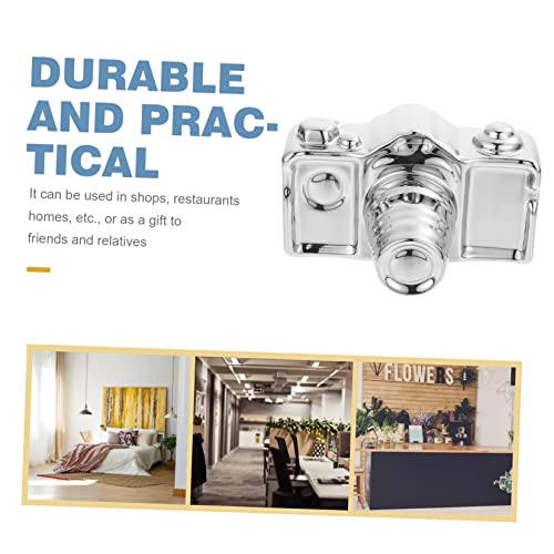 VICASKY Estatueta De Câmera De Cerâmica Colecionáveis De Mesa Enfeites De Câmera Escultura De Câmera