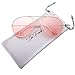 The Fresh Classic Metal Frame Light Color Lens XL Oversized Aviator Sunglasses with Gift Box (3-Glod, Pink)