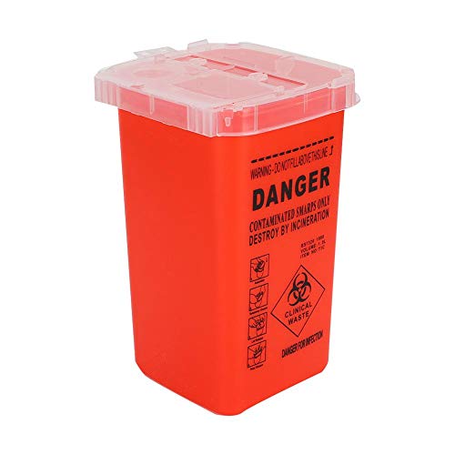 Miniatura 8 de Contenedor de objetos punzantes, contenedores de eliminación de agujas para objetos punzantes, colector de eliminación de agujas de tatuaje, cubo de