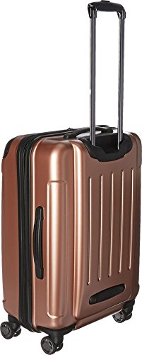 Image of Kenneth Cole Reaction Renegade 24 inch Hardside Expandable 8-Wheel Spinner Checked Luggage, Rose Gold