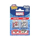 Funko Pop! Bitty - Juego de 2: Spider-Man - Spider-Man y Venom - 2,2 cm - Coleccionable - Idea de Regalo - Calcetines de Fiesta - Decoración para Tartas