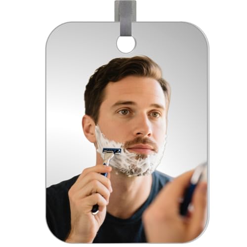 LUNCHIS Shower Mirror Fogless for Shaving Men Fog Free Anti Fog Bathroom No Fog...