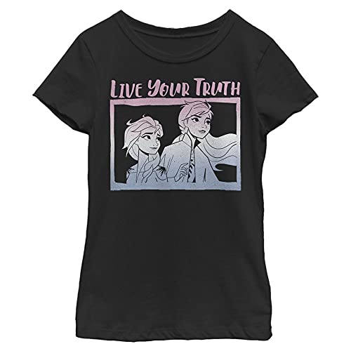 T-Shirt Reine des Neiges Fille Elsa Anna pour l'École en XS