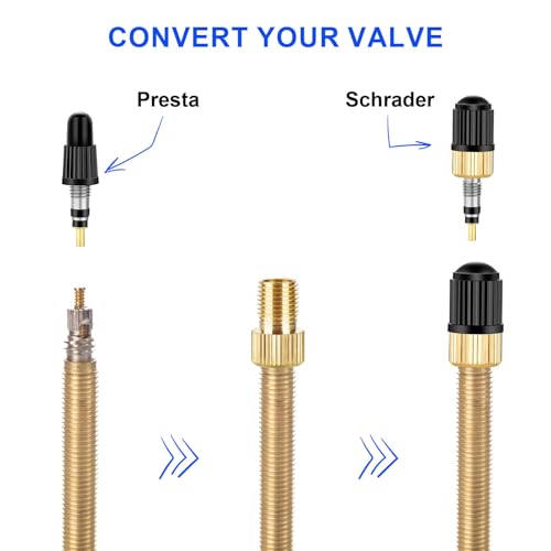 image for Kukaiao 26 Pieces Presta Valve Core Repair Kit，Tubeless Valve&Presta