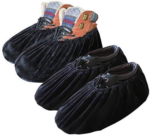 DearyHome Washable Reusable Shoe Covers Thickened Boot Covers Non Slip Overshoes for Household Workshop, X-Large, 2 Pairs
