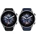 Produktbild Giaogor Armband Kompatibel Für Amazfit GTR 3 Pro/ Amazfit GTR 3 Smartwatch, Sport Silikon Classic Ersatz Uhrenarmband Für Amazfit GTR 3 Pro Smartwatch (Schwarz+Blau)
