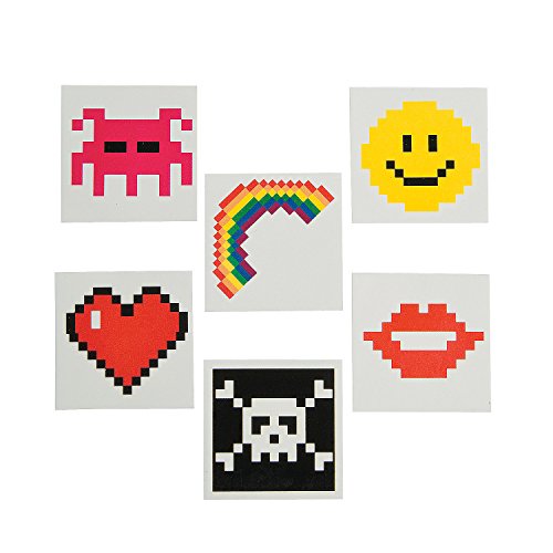 Fun Express Pixel Tattoo Value Pack -36 pieces