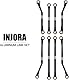 INJORA Hohe Clearance Links CNC Aluminium Link für 1/18 TRX4M Upgrade RC Crawler, Schwarz