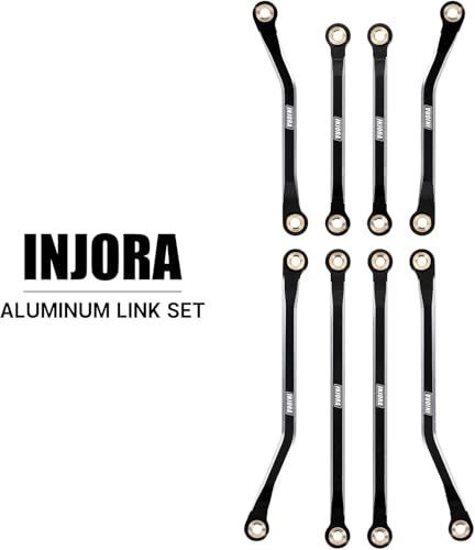 INJORA High Clearance Chassis Links CNC Aluminum Links Set for TRX4M Defender Bronco Black Upgrade Parts - Strong & Durable Racing Essential
| INJORA High Clearance Chassis Links CNC Aluminum Links Set for TRX4M Defender Bronco Black Upgrade Parts -