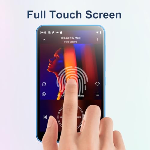 Image of 80GB MP3 Player with Bluetooth and WiFi Blue