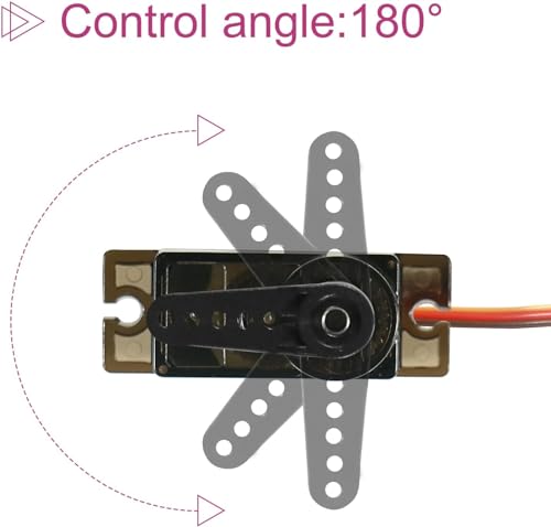 Image of REES52 4 Pack MG90S Servo 9G Servo Metal Gear Micro Servo for Aurduino Project RC Helicopter Planes Boat Robot Car
