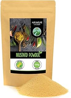 Mustard Powder (500g, 1.1lb), 100% Natural from Mustard Seeds, Gently Dried and Ground Mustard Seed, No additives