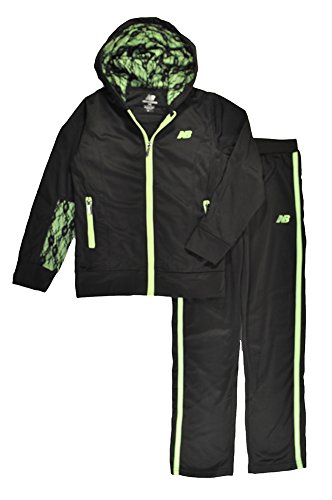 New Balance Big Girls Lace Detailed Hoodie 2pc Track Pant Set