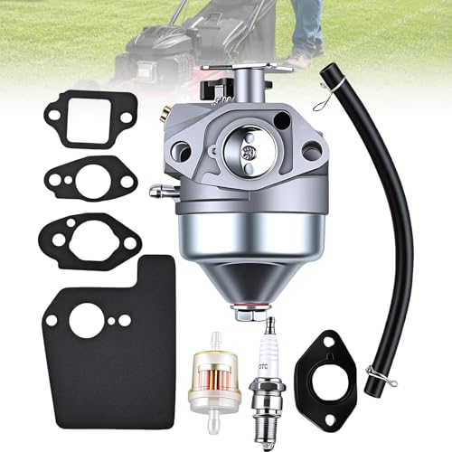 16100-Z0Y-013 Carburetor Compatible with GCV190 GCV190A GCV190LA HRB217 HRX217 HRX217K1 HRX217K2 with 16211-ZL8-000 Insulator Replaces 16100-Z0Y-853 16100-Z8D-911
