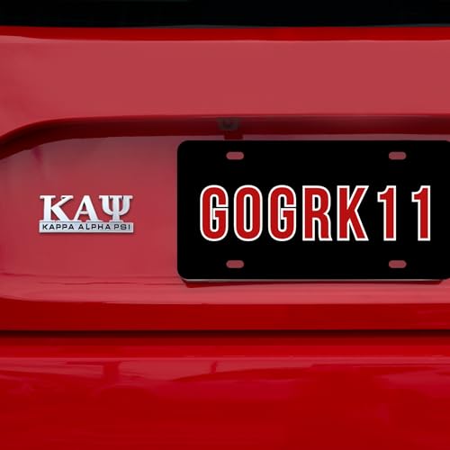 Image of Kappa Alpha Psi Chrome Cut Out Car Tag