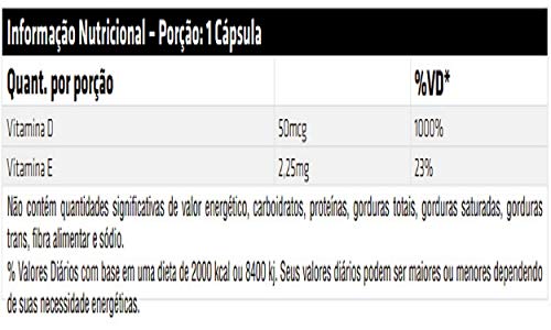 Vitamina D3 2000ui 50 mcg Performance Nutrition 100 softgel Kit 3 Und