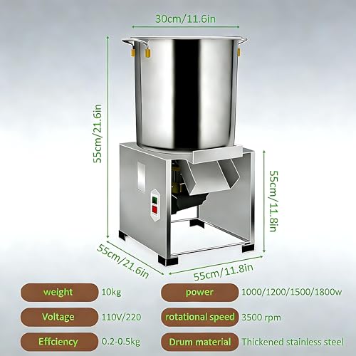 Cortadora comercial de verduras 1800W acero inoxidable miniatura 3
