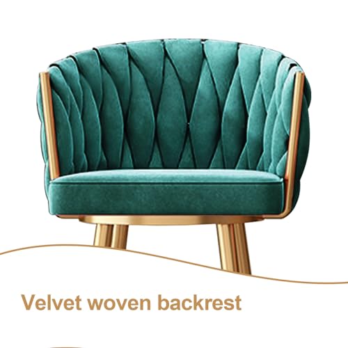 Tabouret de bar haut de gamme velours vert et structure dorée pour comptoir chic