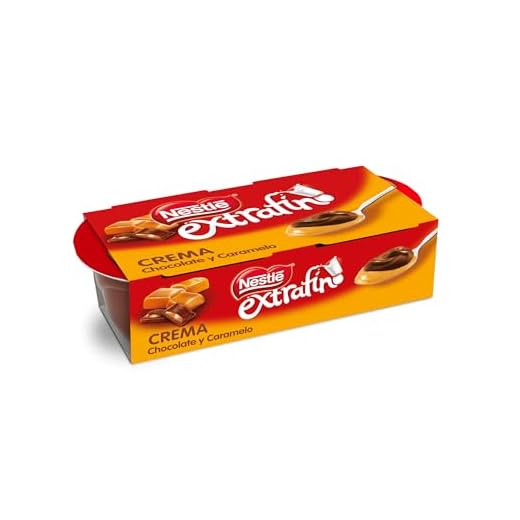 Nestlé Extrafino Yogur Crema de Chocolate y Caramelo, 2 x 70g