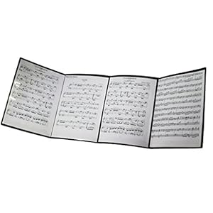 MOREYES Muziekmap voor bladmuziek, opvouwbaar zwart