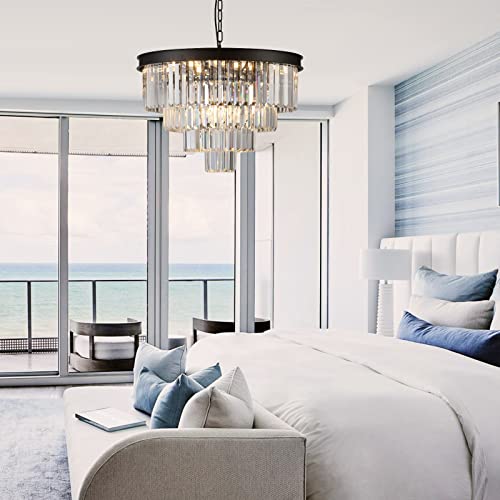 AXILIXI Modern Crystal Chandelier - Luxury 4-Tier Pendant Light - Image 5