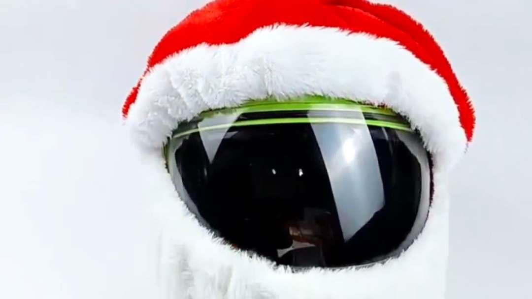 Couvre-Casque De Moto Du Père Noël, De Cas-Que