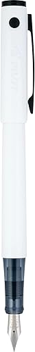 PILOT Explorer - Pluma estilográfica ligera en caja de regalo barril blanco, punta mediana (16928)
