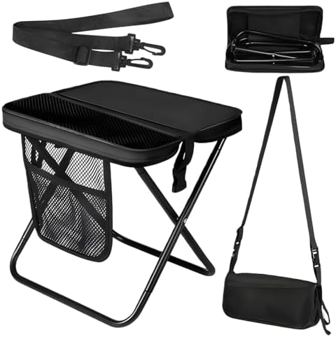 Stool Back Pack Foldable Backpack Stool, Folding Sling Bag Stool for Adults, Portable ...