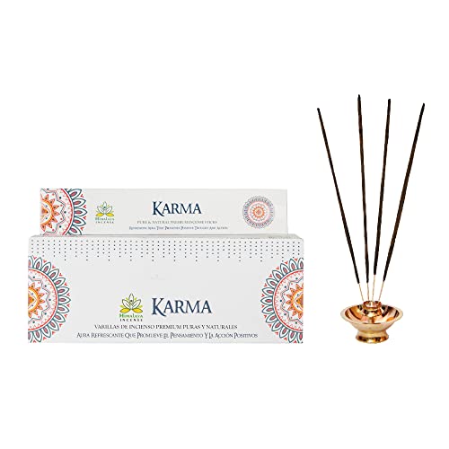 Image of Himalaya Premium Incense Sticks for Everyday Use | Aroma Fragrance Sticks|Pooja Room Items for Home & Prayers | Freshness Positive Energy (Karma) (Pack of 12, Each of 15 GM)