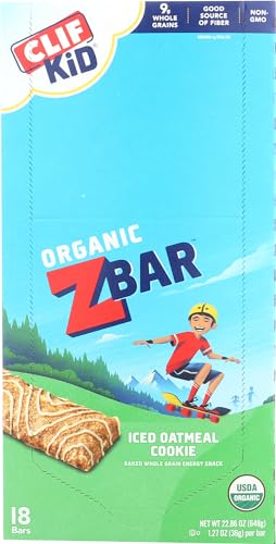 Clif Kid Z Bar - Iced Oatmeal Cookie, 18 Count by Clif Kid ZBar