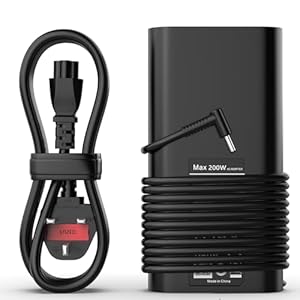 MAXPOR 200W Laptop Charger Compatible with HP Omen 15 16 17 Victus Gaming 15 16 Pavilion 15 16 17 ZBook 15 17 G3 G4 G5 G6 TPN-DA10 ADP-200HB B TPN-LA21 ZBook Fury Studio AC Adapter