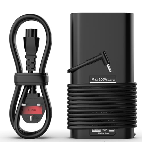 MAXPOR 200W Laptop Charger Compatible with HP Omen 15 16 17 Victus Gaming 15 16 Pavilion 15 16 17 ZBook 15 17 G3 G4 G5 G6 TPN-DA10 ADP-200HB B TPN-LA21 ZBook Fury Studio AC Adapter
