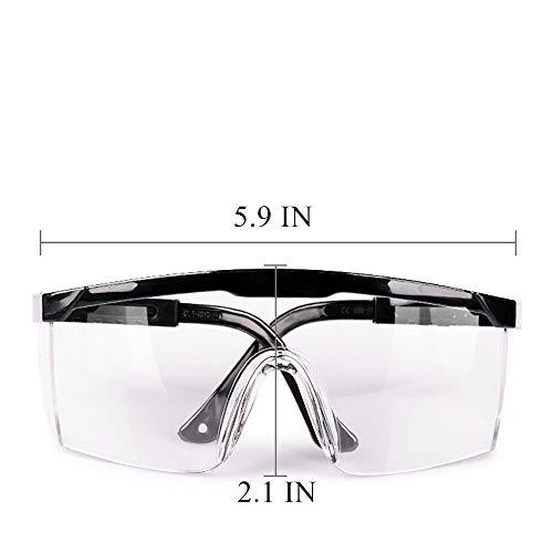 image for HKYD Fashion Safety Goggles 500pcs Protective Glasses Clear FogProof A