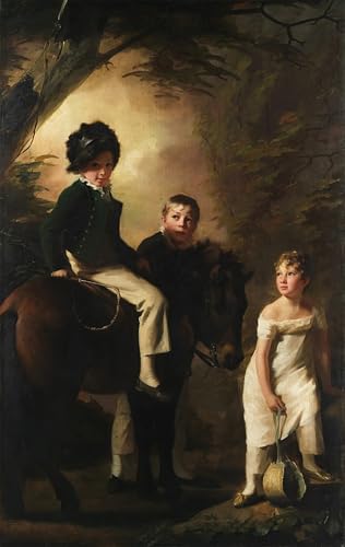 XcBAIHOUD Reproducción de lienzo Mural Pintura Cuadros Popular i figli di Drummond di Henry Raeburn para Decoración de Paredes 60x90cm