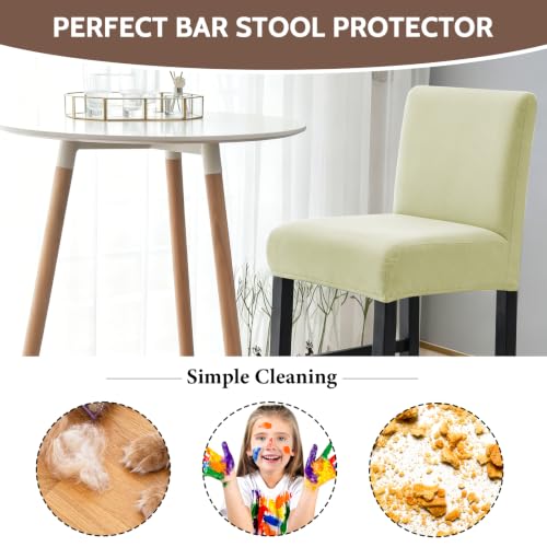 Image of FUANGUI Bar Stool Covers Set of 4, Waterproof Stretch Bar Stool Seat Covers