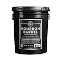Midwest Barrel Company Bourbon Barrel BBQ Smoking Wood Chunks for Smoker (20 Pound Bucket) 1-4 Inch Large Wood Chunks for Smoking Meat - BBQ Accessories for Grills and Smokers