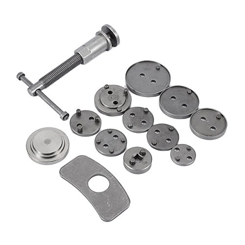 YIFAA 13 Pièces Coffret Repousse Piston d'étriers de Freins pour Remplacement de Disque Outil et adaptateurs,Kit de Réparation pour Repousse Piston